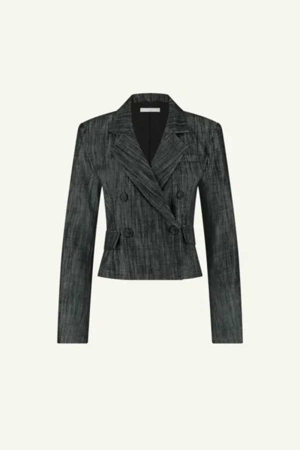 By bar Jassen<adina twill blazer | jet black