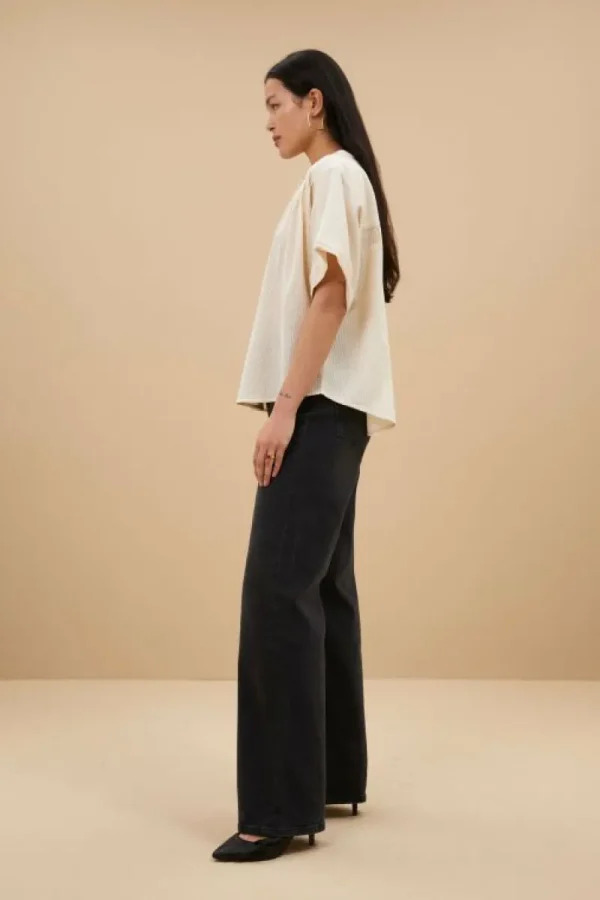 By bar Blouses<alex rib blouse | off white