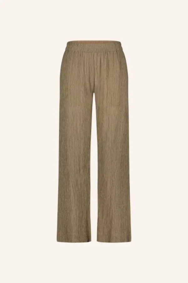 By bar Broeken<amie lurex pants | gold