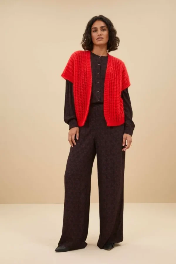 By bar Vesten<anna cardigan | lipstick
