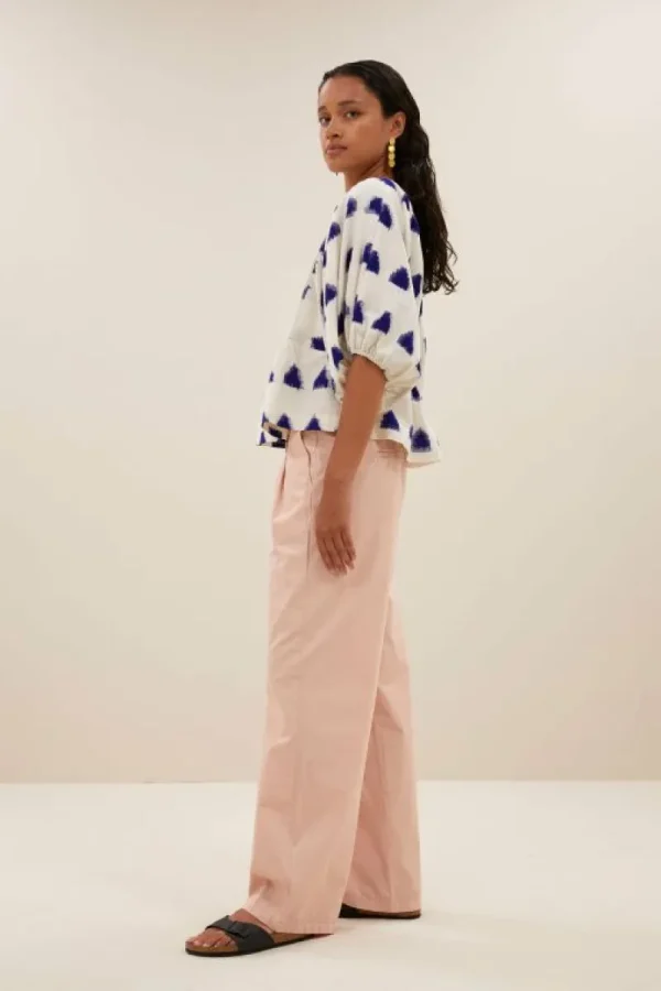 By bar Blouses<avelon ikat blouse | blue ikat