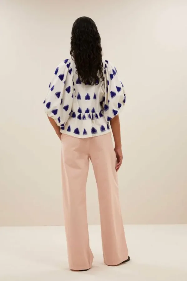 By bar Blouses<avelon ikat blouse | blue ikat