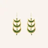 By bar Oorbellen | Sieraden<bali earring | green
