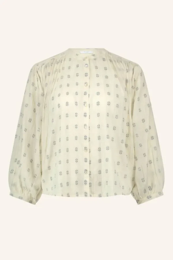 By bar Blouses<becky dali blouse | dali blue