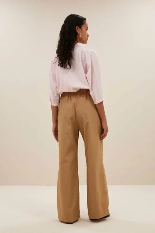 By bar Broeken<benji poplin pants | camel