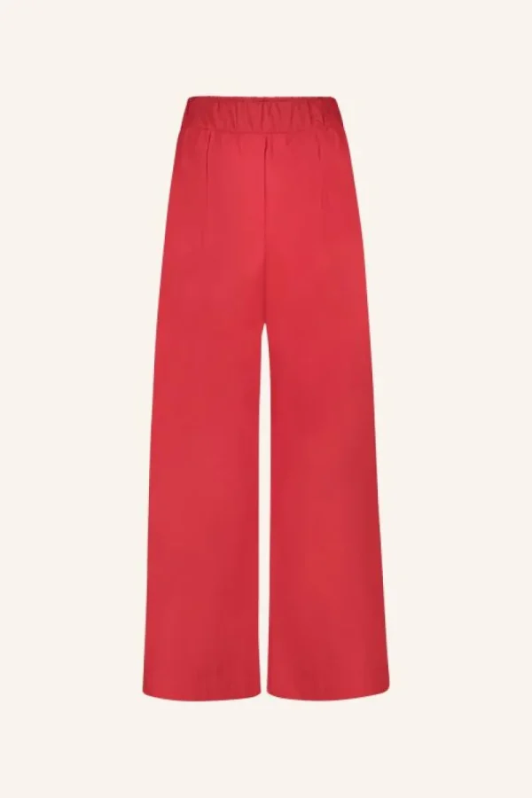 By bar Broeken<benji poplin pants | lipstick