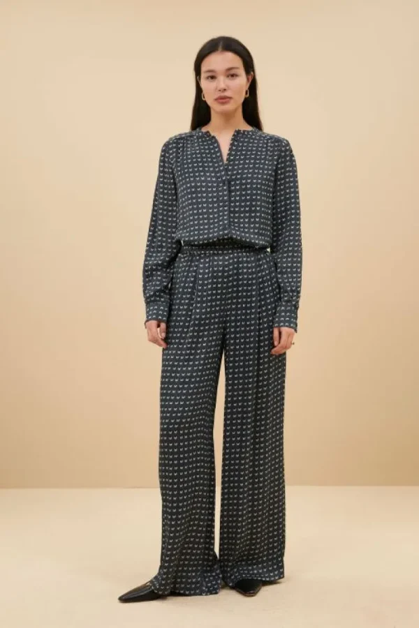 By bar Broeken<benji rastre pants | rastre print