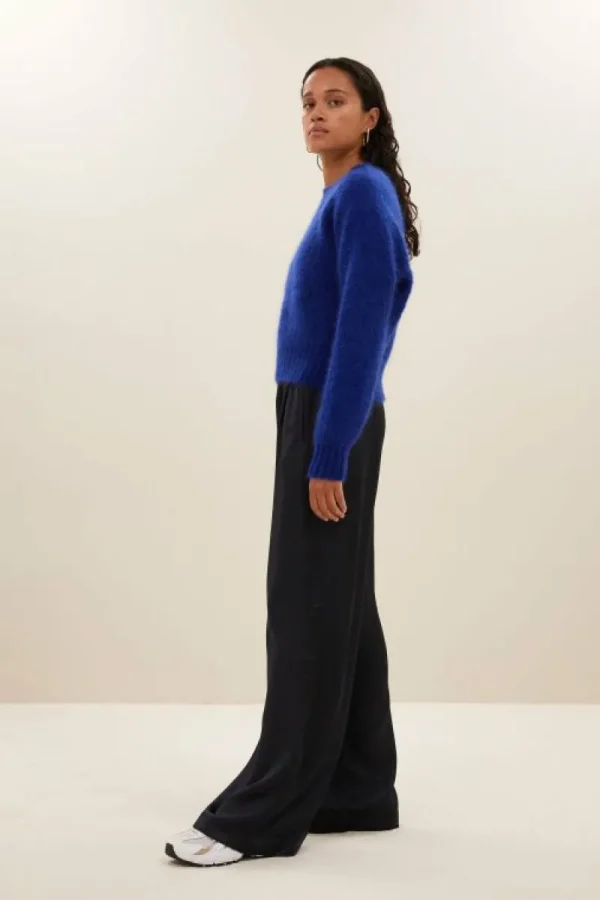 By bar Broeken<benji satin pants | midnight