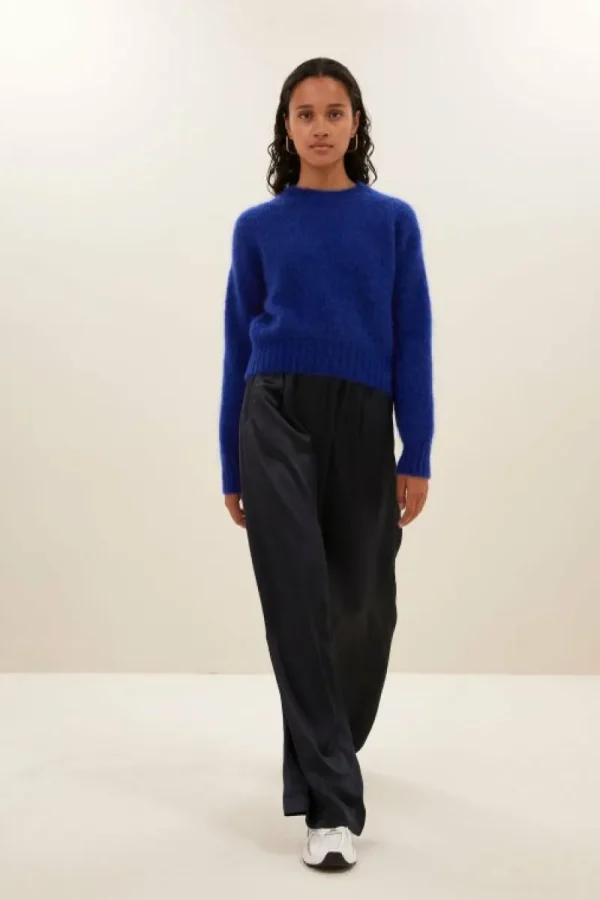 By bar Broeken<benji satin pants | midnight