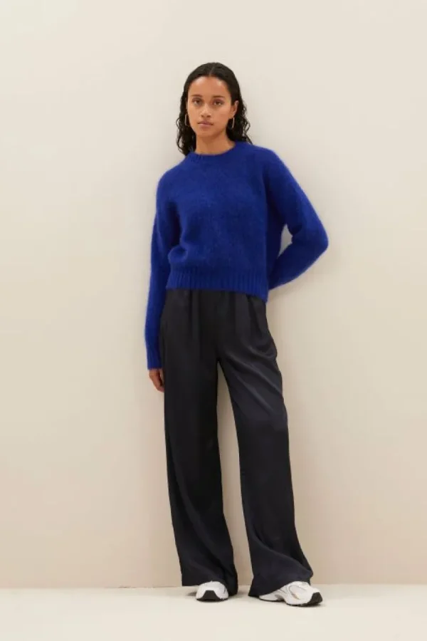 By bar Broeken<benji satin pants | midnight