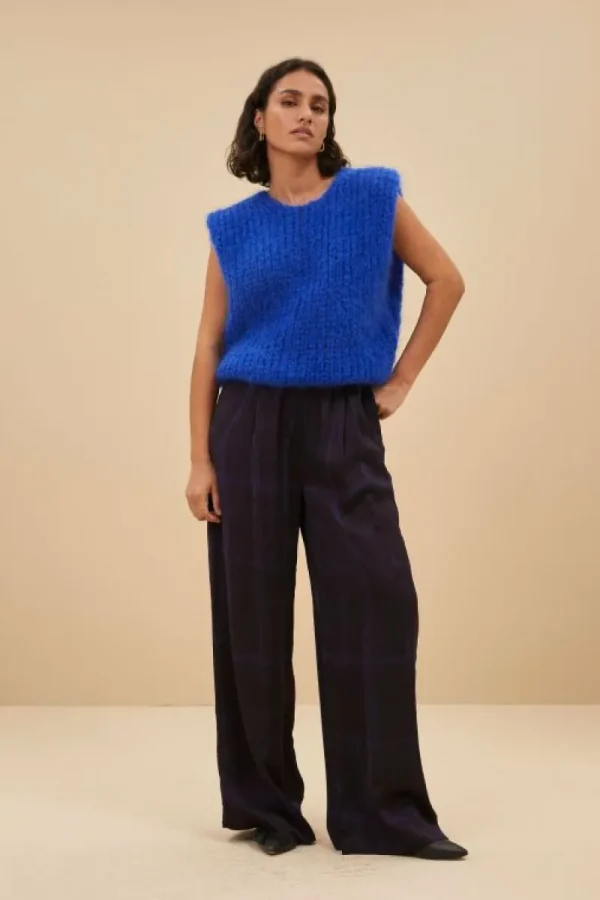 By bar Broeken<benji square pants | square print