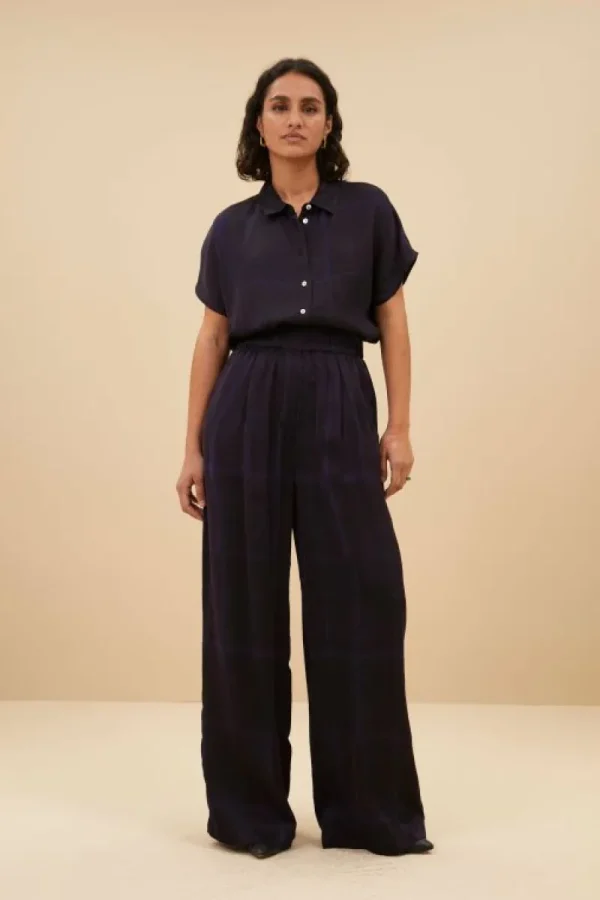 By bar Broeken<benji square pants | square print