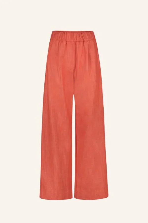 By bar Broeken<benji twill pants | poppy red