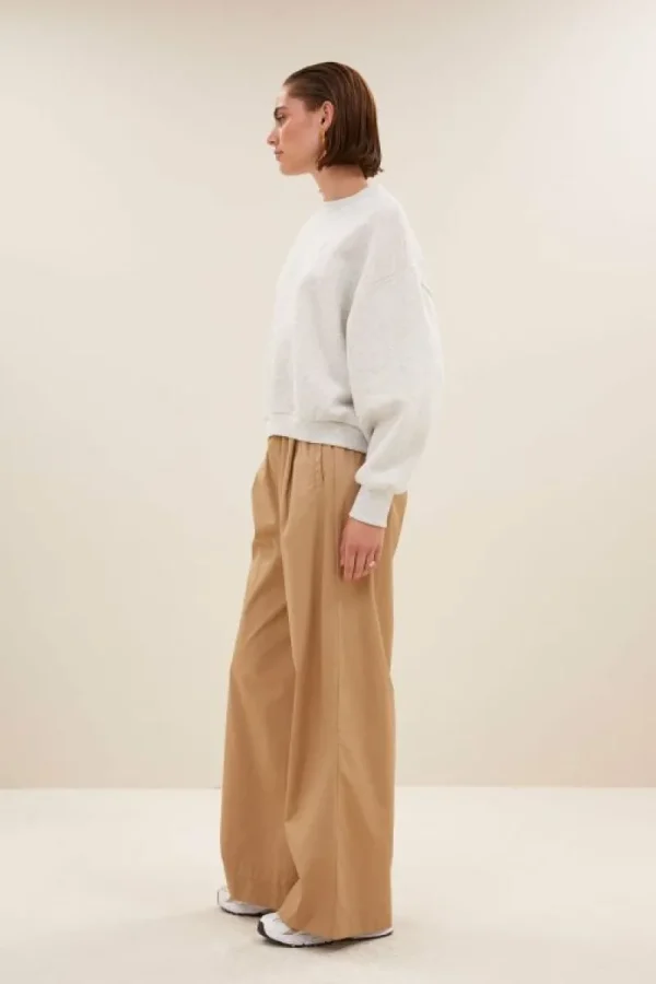 By bar Sweaters | Truien<bibi logo sweater | light grey melee