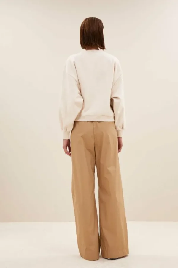 By bar Sweaters | Truien<bibi logo sweater | oyster melee
