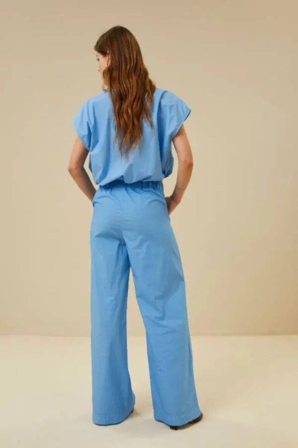 By bar Blouses<bieke poplin blouse | aquarius