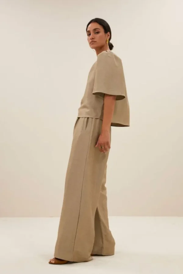By bar Blouses<blake gloss blouse | gold