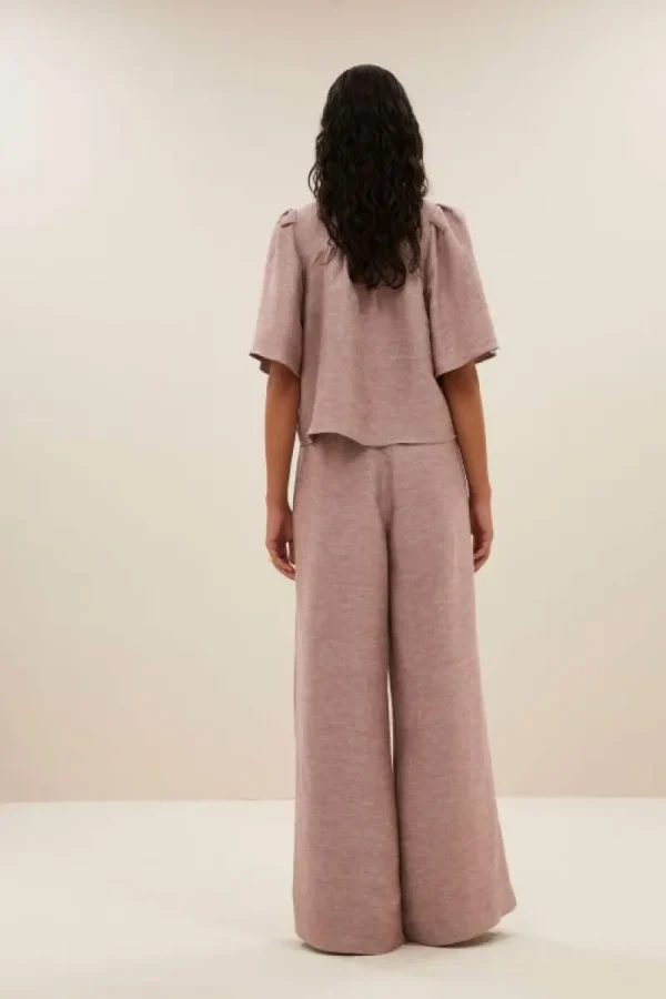 By bar Blouses<blake gloss blouse | mellow rose