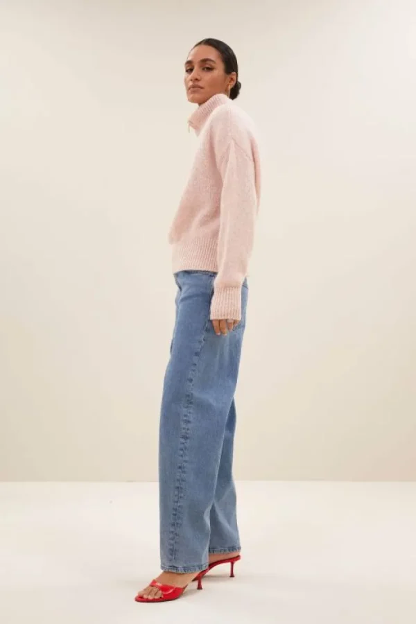 By bar Truien<boxy beau pullover | light pink