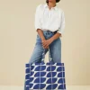 By bar Tassen<canvas bag logo L | kingsblue