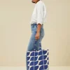 By bar Tassen<canvas bag logo M | kingsblue