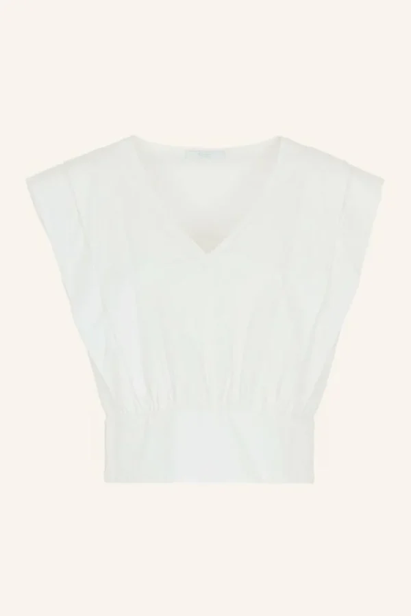 By bar Blouses<cathy poplin blouse | white