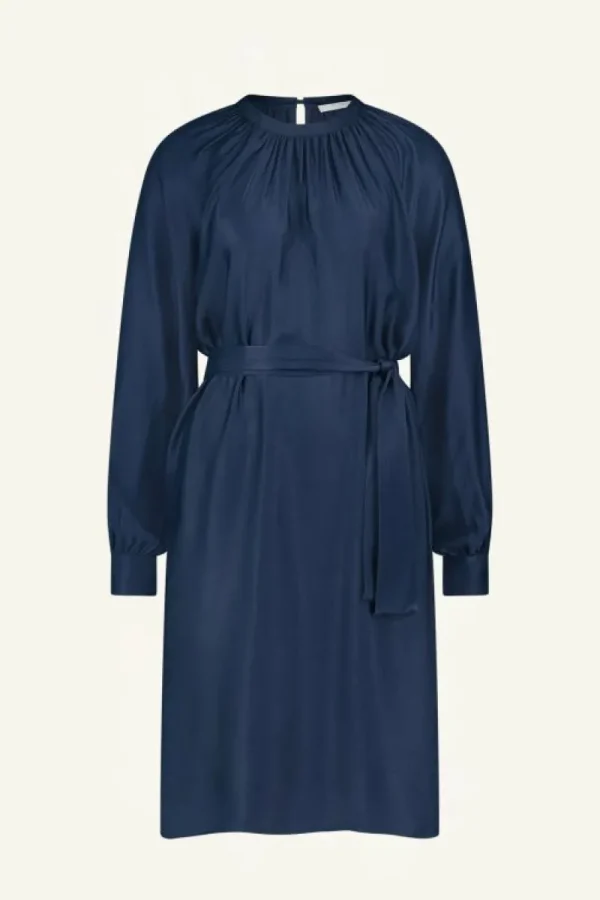 By bar Jurken<dae gloss stripe dress | blue nights