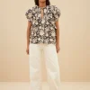 By bar Blouses<danee veda blouse | veda print