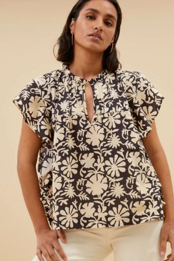 By bar Blouses<danee veda blouse | veda print
