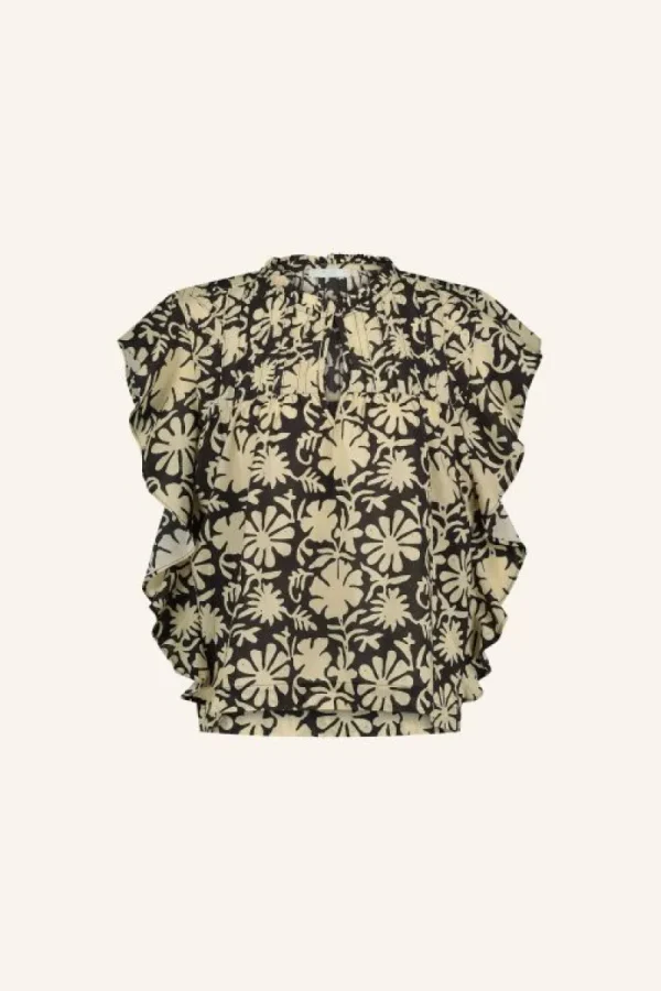 By bar Blouses<danee veda blouse | veda print