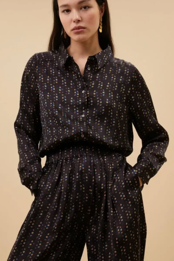 By bar Blouses<dina paisley blouse | paisley dots