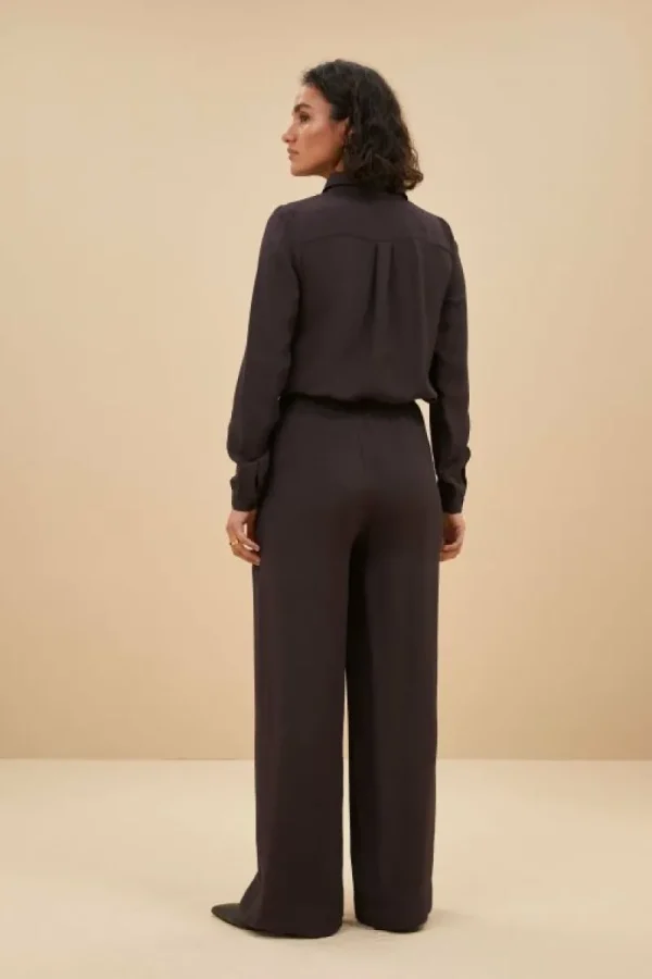 By bar Blouses<donna satin stripe blouse | cafe noir