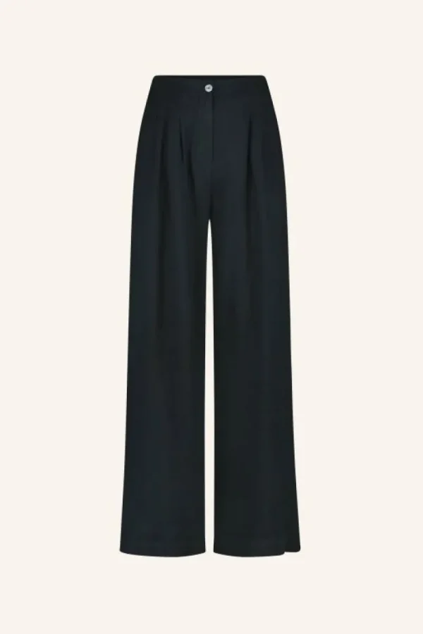 By bar Broeken<eli linen pants | midnight