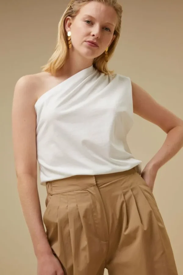 By bar Broeken<eli poplin pant | camel