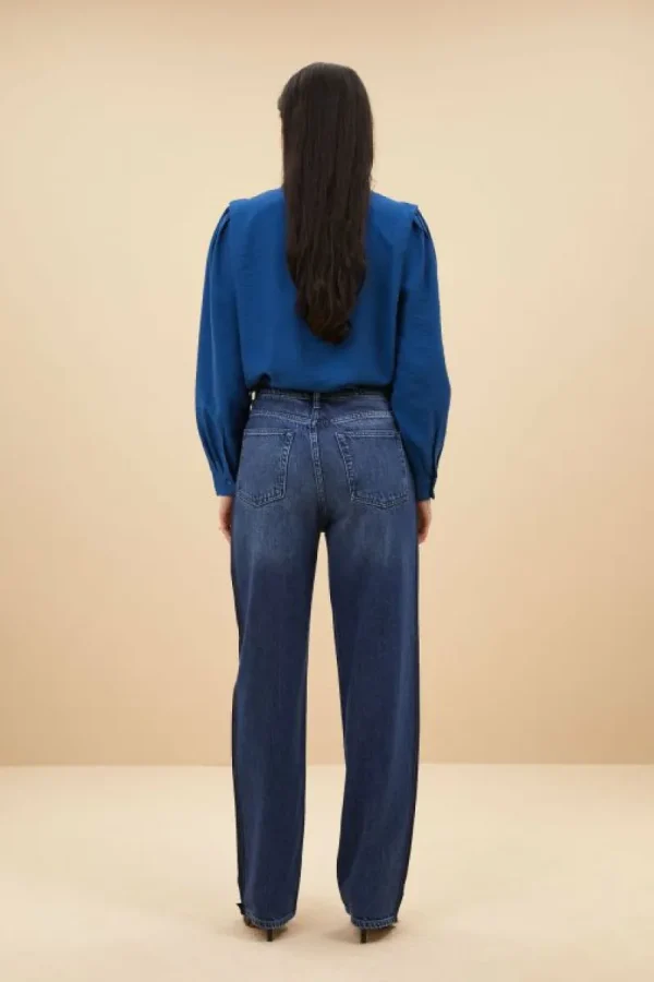 By bar Blouses<erin blouse | college navy