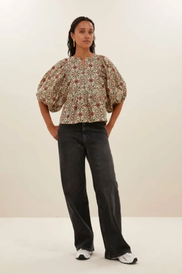 By bar Blouses<gabie rohin blouse | rohin print