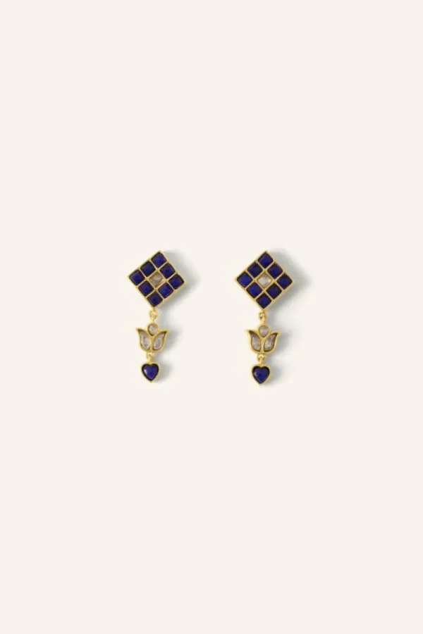 By bar Oorbellen<gyan earring | blue
