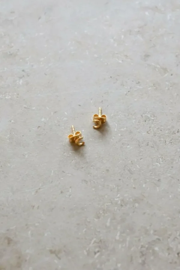 By bar Oorbellen | Sieraden<half moon earring | gold