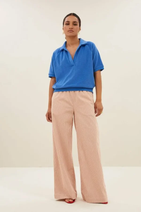 By bar Tops & Shirts<harper slub top | queens blue