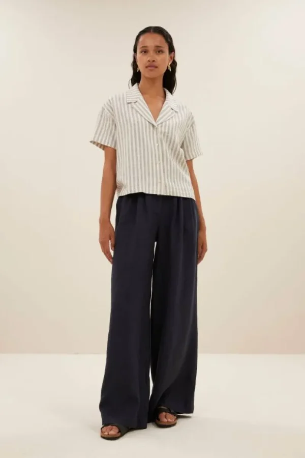 By bar Blouses<jake marine blouse | marine stripe
