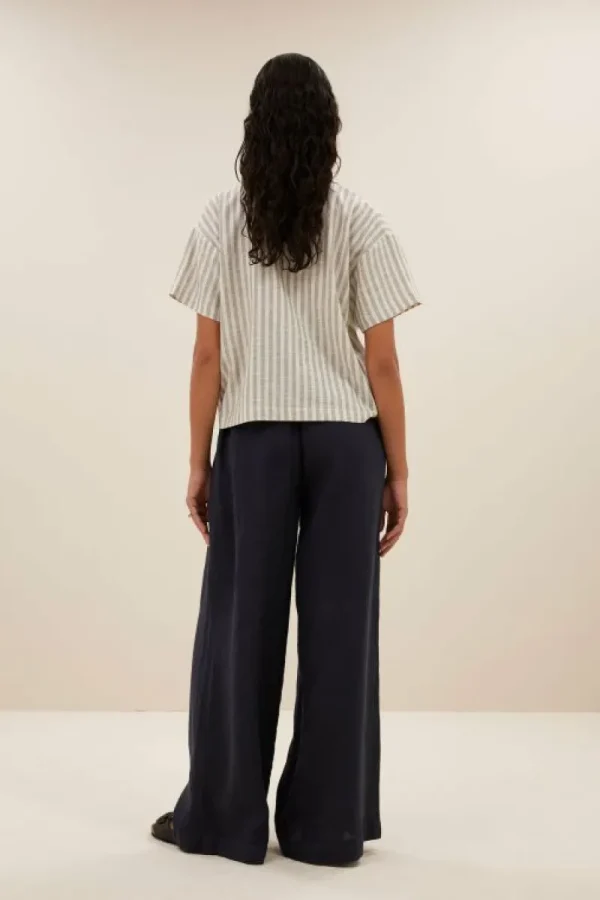 By bar Blouses<jake marine blouse | marine stripe