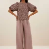 By bar Blouses<jet blouse | pink cheetah print