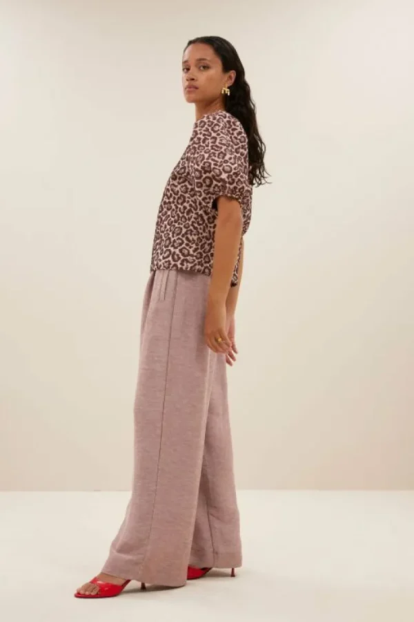 By bar Blouses<jet blouse | pink cheetah print