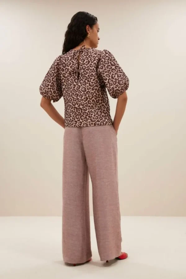 By bar Blouses<jet blouse | pink cheetah print