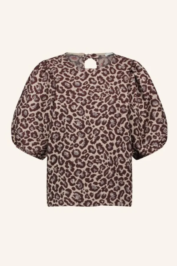 By bar Blouses<jet blouse | pink cheetah print