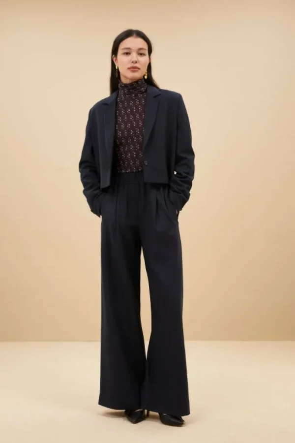 By bar Jassen<jody stripe blazer | dark navy