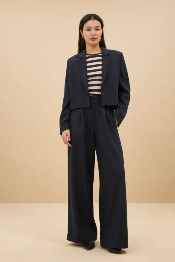 By bar Jassen<jody stripe blazer | dark navy