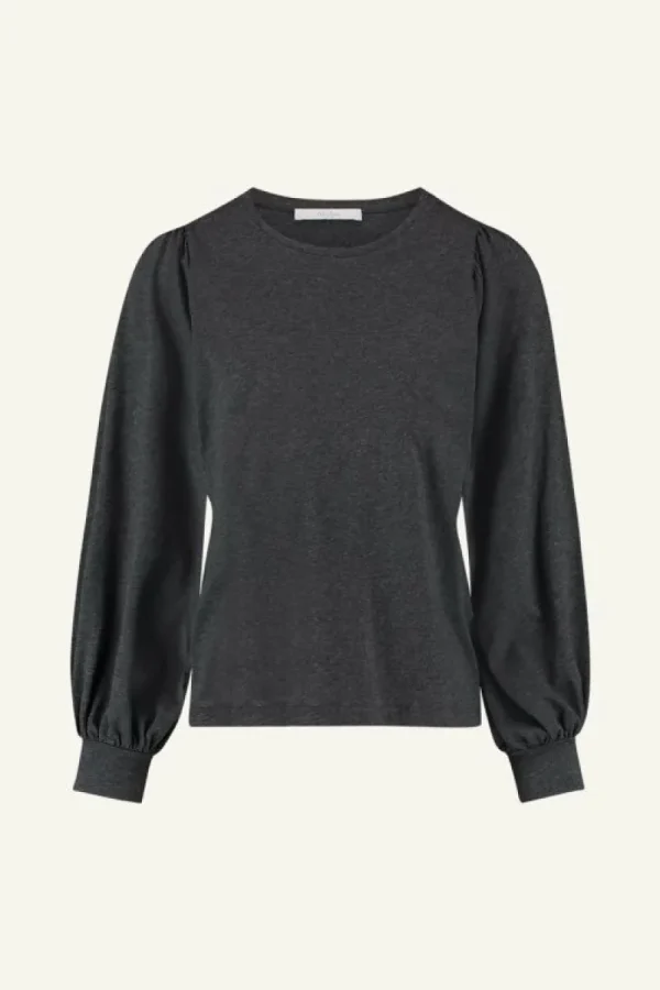 By bar Tops & Shirts<jojo jersey top | dark grey melee