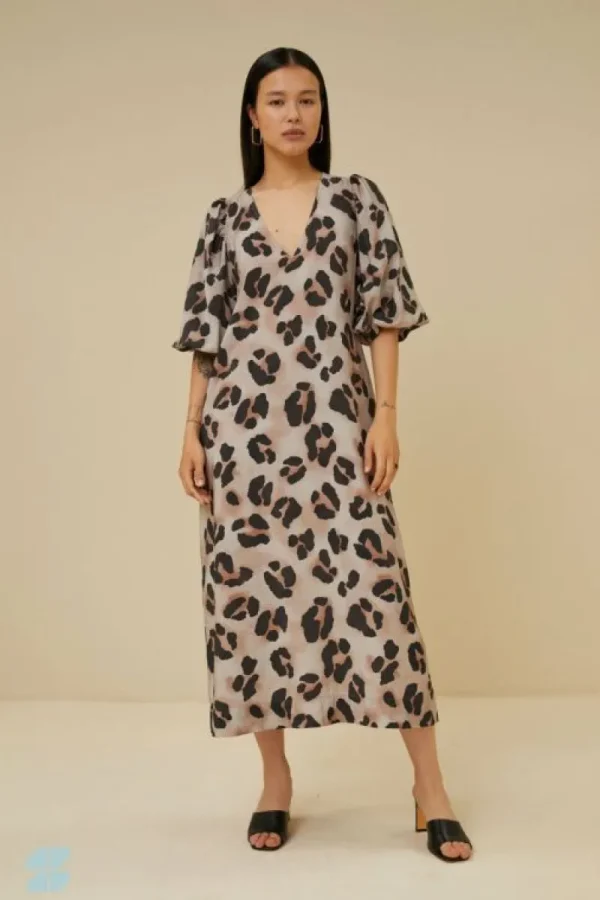 By bar Jurken<juta cheetah dress | cheetas print