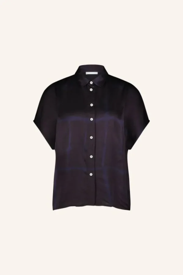 By bar Blouses<karly square blouse | square print